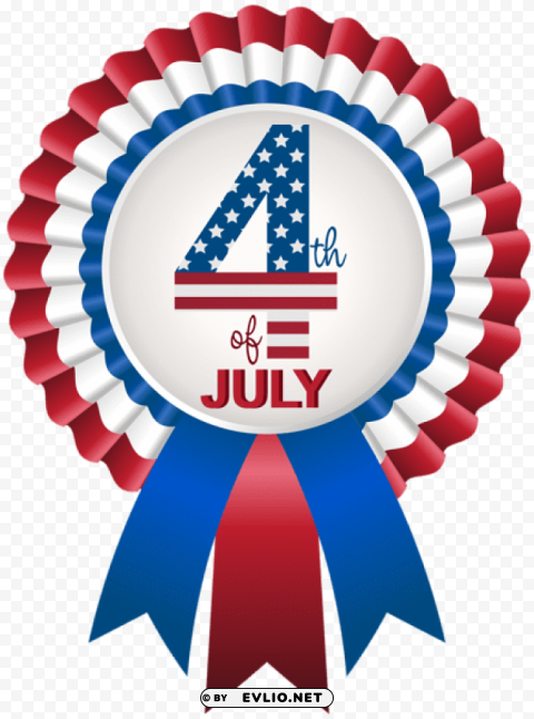 4th of july rosette Isolated Item with Transparent PNG Background
