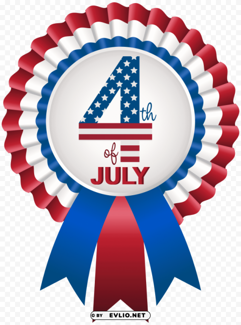 4th of july rosette image Transparent PNG Isolated Design Element