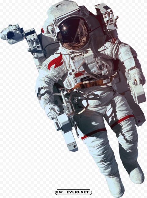 astronaut Isolated Illustration with Clear Background PNG