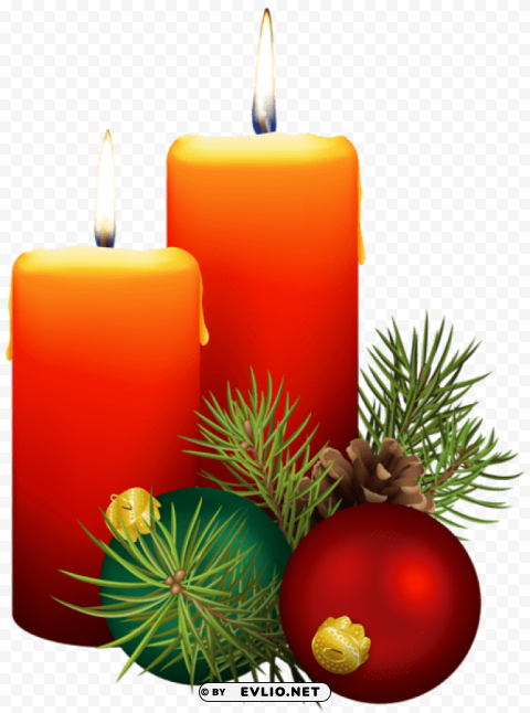 Christmas Candles PNG With Clear Background Extensive Compilation