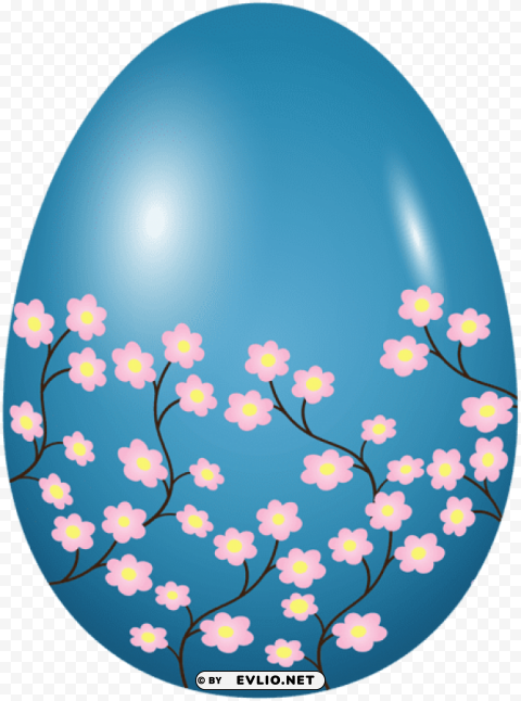 easter spring egg blue Isolated Character on HighResolution PNG