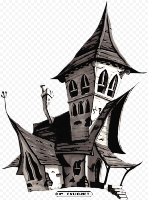 halloween white house PNG pictures with no background