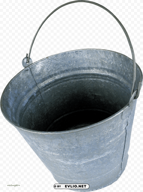 steel bucket Isolated Item on HighQuality PNG