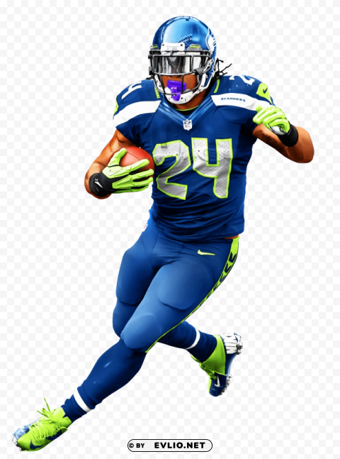 american football player PNG Isolated Subject on Transparent Background