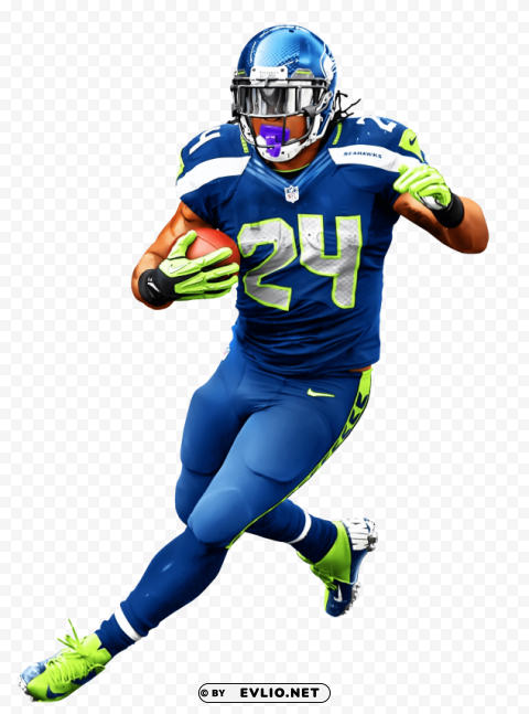 American Football Player PNG Isolated Subject On Transparent Background