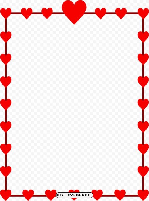 valentines day border PNG design
