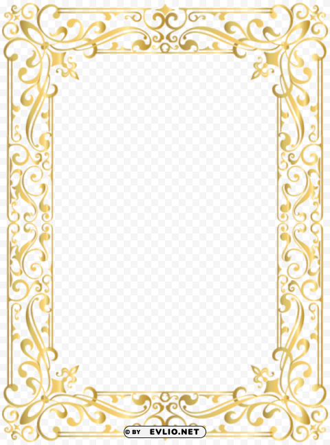 border frame gold PNG transparent elements package clipart png photo - c51fd333