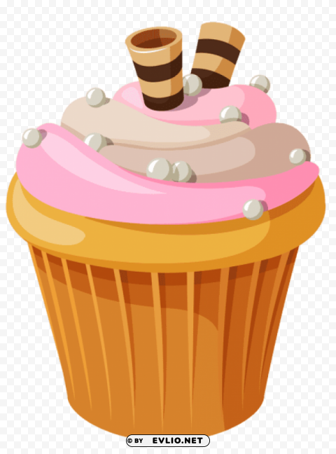 mini cake with pink creampicture PNG transparent images for websites
