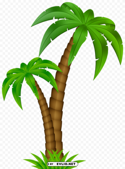 PNG image of palm cartoon Isolated Element with Clear Background PNG with a clear background - Image ID 2302a5ff