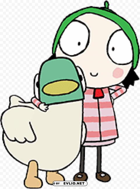 sarah holding duck ClearCut Background PNG Isolation