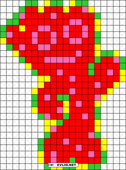 sour patch kid perler bead Isolated Item in HighQuality Transparent PNG