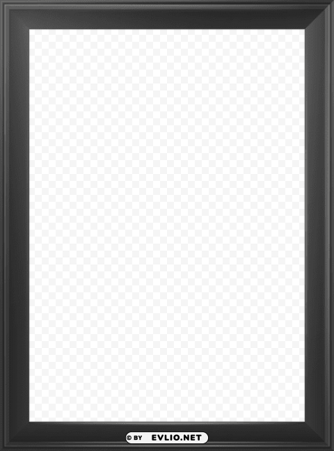  classic black frame Isolated Object on Transparent PNG