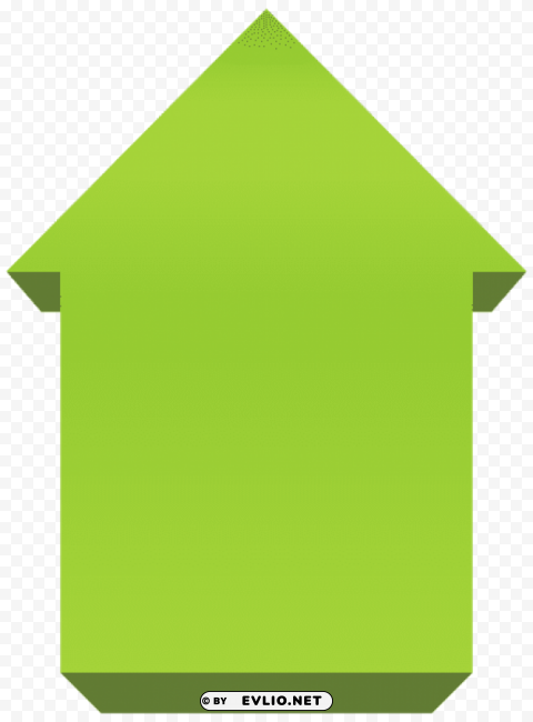 green arrow up Transparent PNG Isolated Object clipart png photo - d2505b06