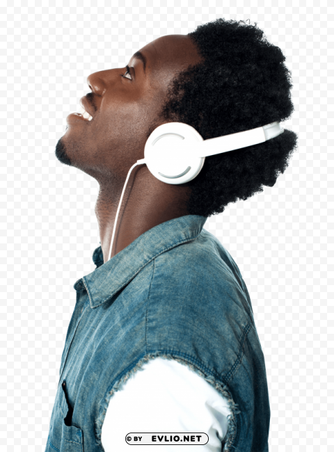 Transparent background PNG image of listening music PNG Image Isolated with Clear Transparency - Image ID 50bd29cb