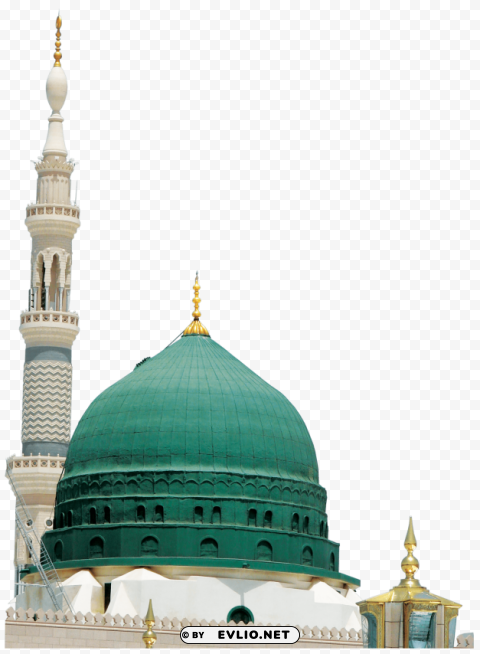 Al Masjid an Nabawi PNG Image with Transparent Isolated Design png images background -  image ID is 5d629085
