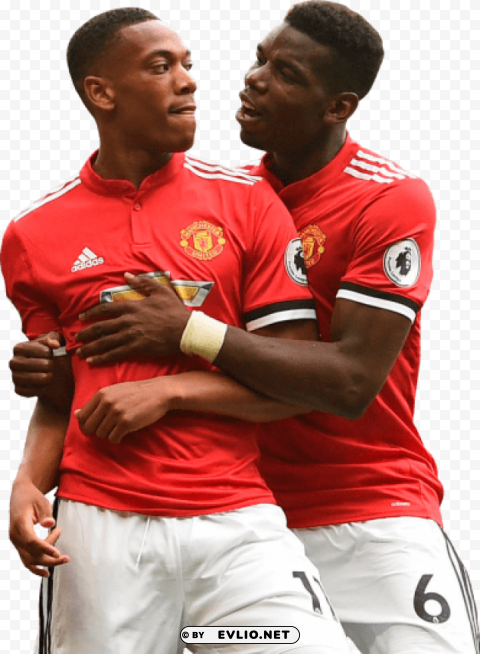 Download anthony martial & paul pogba Transparent PNG pictures for editing png images background ID e492e1fb