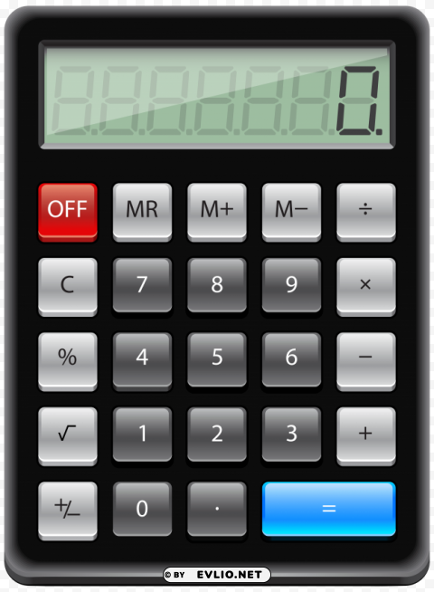 calculator Clean Background Isolated PNG Graphic Detail