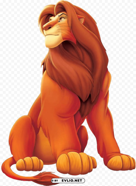 lion king Isolated Character on Transparent PNG