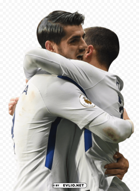 alvaro morata & eden hazard Isolated Character on HighResolution PNG