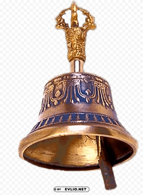 Ringing Bell - Clear Golden Tone - Image ID 810e5597 Clean Background Isolated PNG Graphic