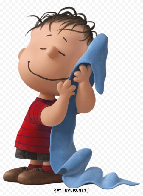 linus the peanuts movie transparent cartoon PNG with alpha channel for download