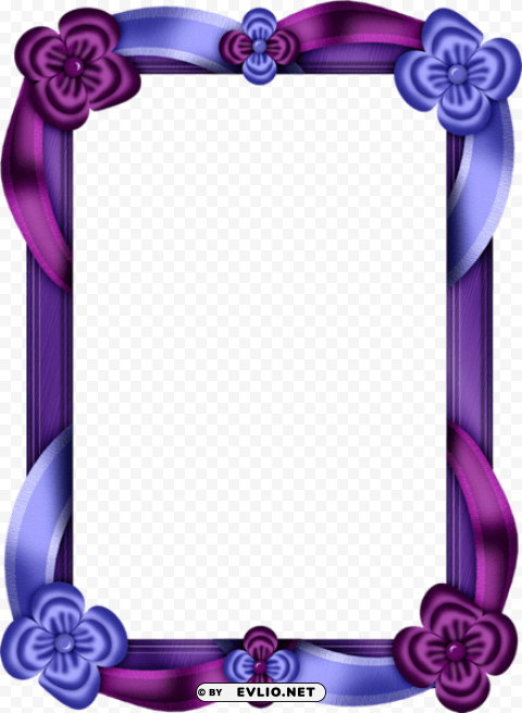 Purple And Blue Transparent Photo Frame High-resolution PNG