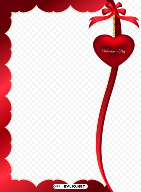 valentines day decorative ornament for framepicture Isolated Illustration in HighQuality Transparent PNG
