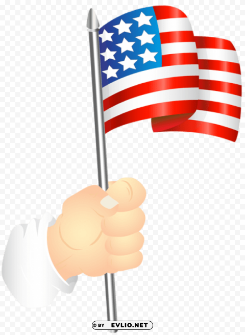 Hand With An American Flag HighQuality Transparent PNG Isolated Art