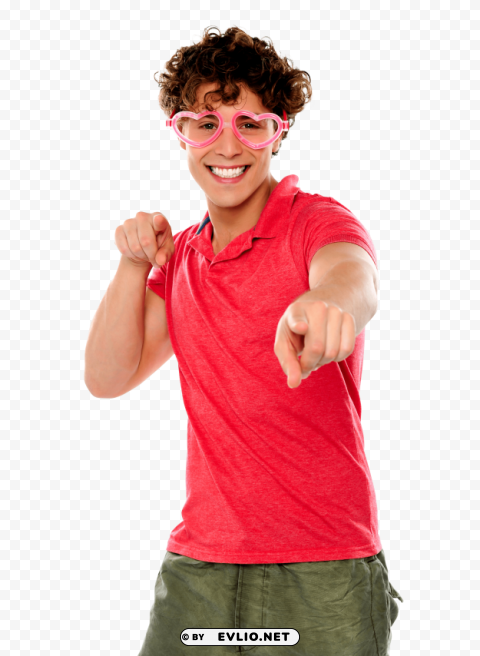 men pointing front Clear PNG file
