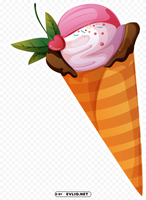 onion ice cream cartoon Clear background PNG elements