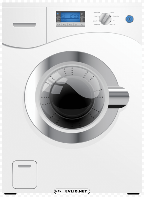 white washing machine Isolated Subject on HighResolution Transparent PNG