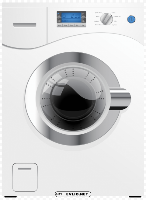 White Washing Machine Isolated Subject On HighResolution Transparent PNG