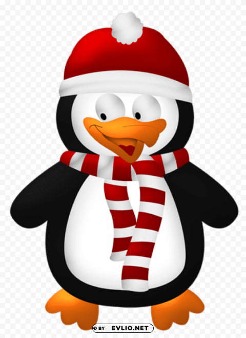 cute christmas penguin transparent PNG photos with clear backgrounds