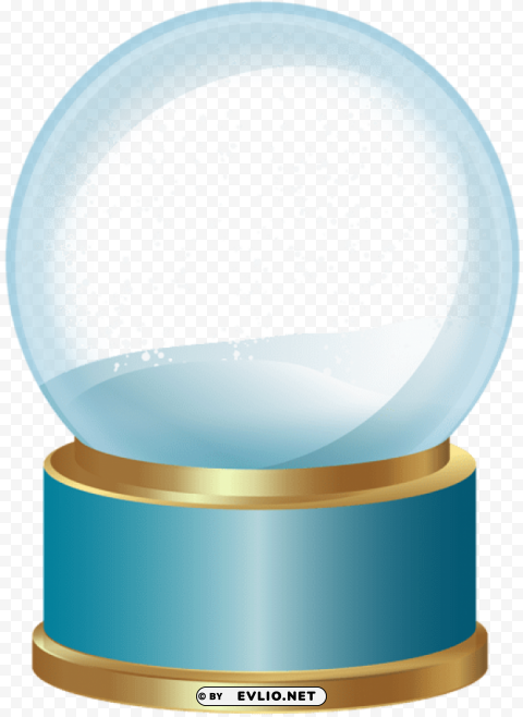 empty snow globe blue PNG images without licensing