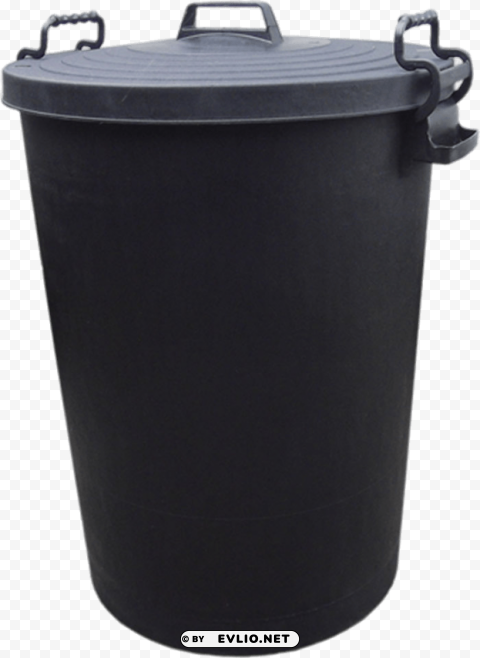Black Trash Can - Transparent - Image ID 64e2af1b Clear background PNG elements