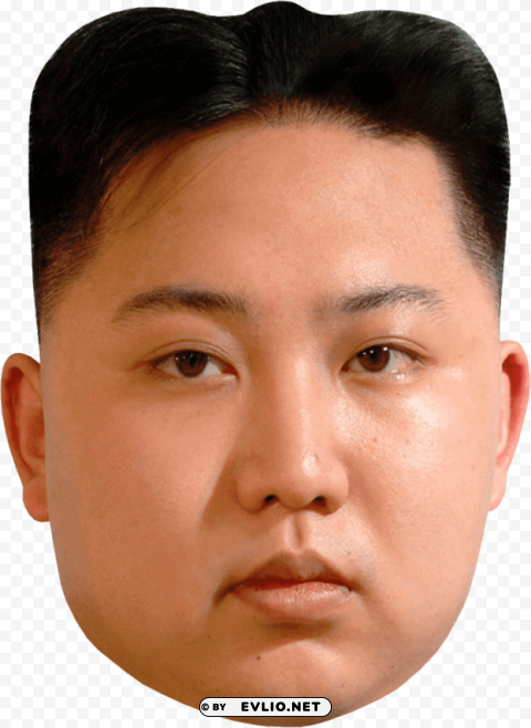 kim jong un face close up PNG images with clear alpha layer
