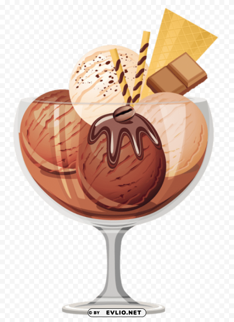  chocolate ice cream sundae picture PNG images with transparent space
