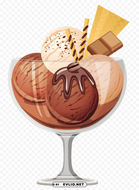  Chocolate Ice Cream Sundae Picture PNG Images With Transparent Space