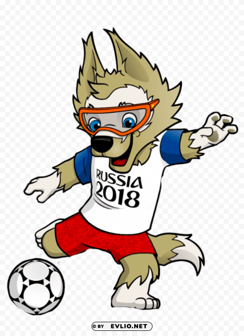 fifa mascot 2018 wm Isolated Element with Clear Background PNG clipart png photo - 840c703b