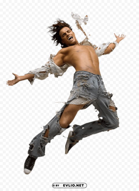 Transparent background PNG image of jumping man Isolated Artwork on Transparent Background - Image ID fec91afe