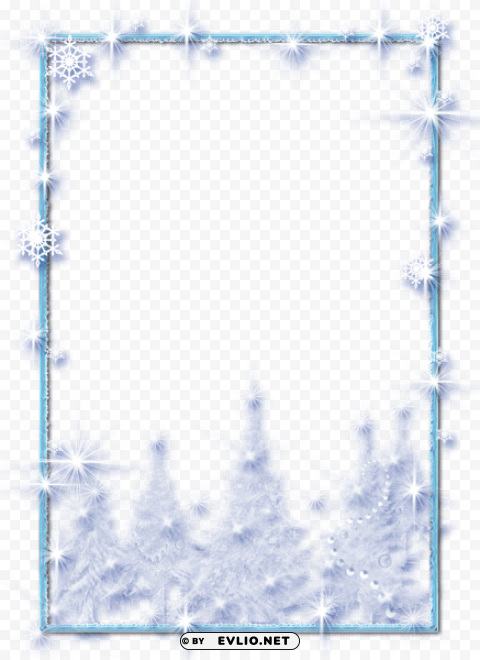large christmasice photo frame PNG images with transparent canvas