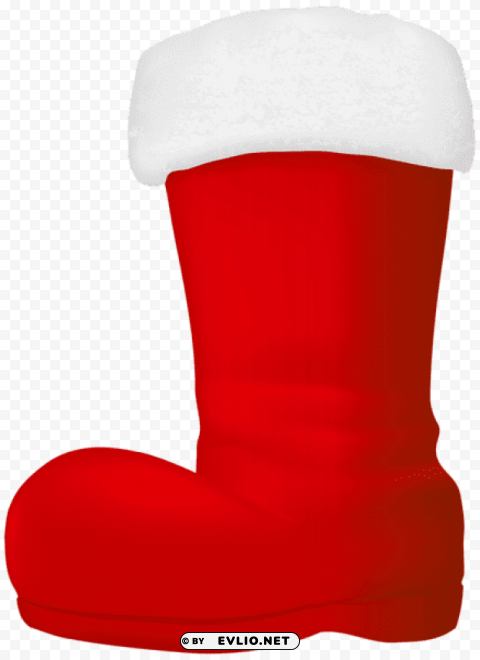 santa claus boot transparent PNG with Isolated Object and Transparency
