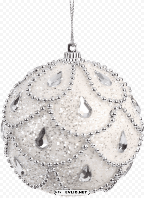 white hanging christmas ornaments HighQuality Transparent PNG Isolated Element Detail