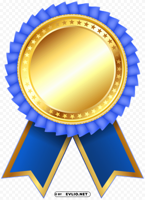 blue award rosette clipar PNG photo