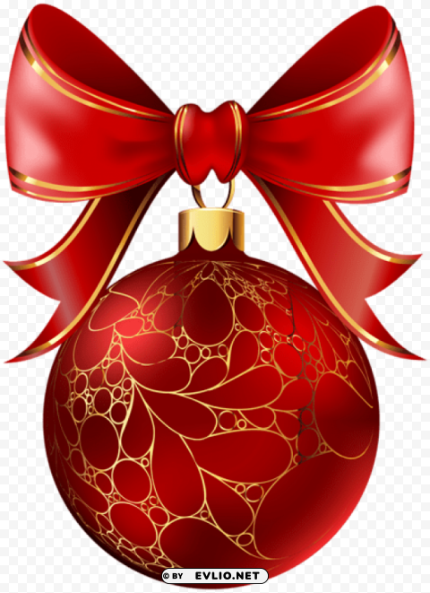 christmas ball red PNG graphics with transparency
