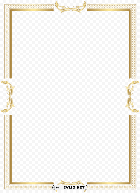 gold border frame PNG pics with alpha channel