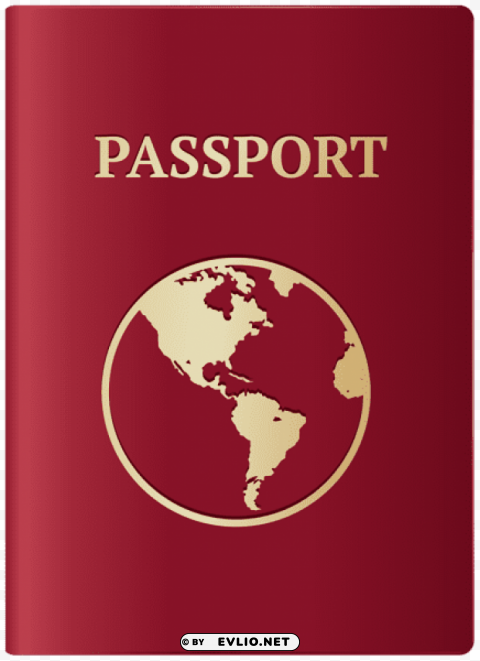 red passport PNG files with transparent canvas extensive assortment