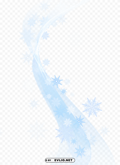 winter decoration with snowflakes PNG pictures with no background