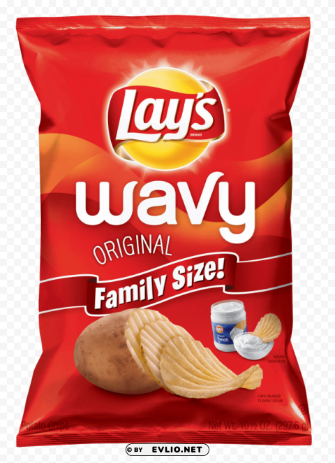 lays classic potato chips packet Isolated Artwork on Transparent PNG