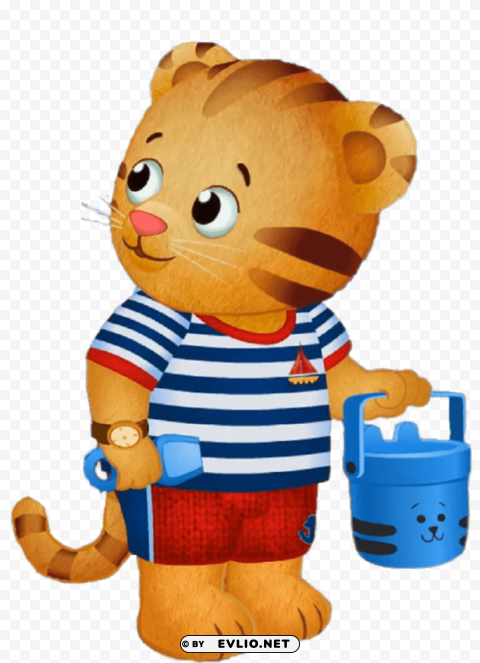 daniel tiger at the beach Free PNG images with alpha channel set